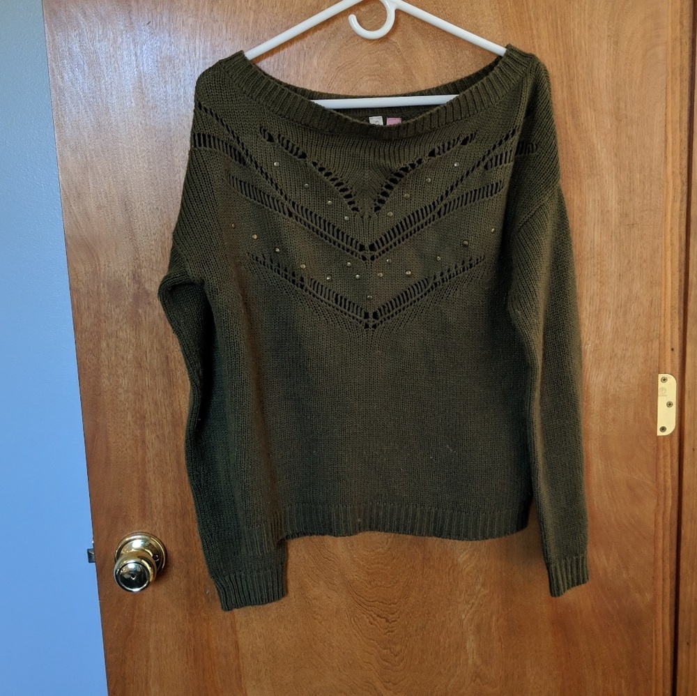 Olive green sweater
